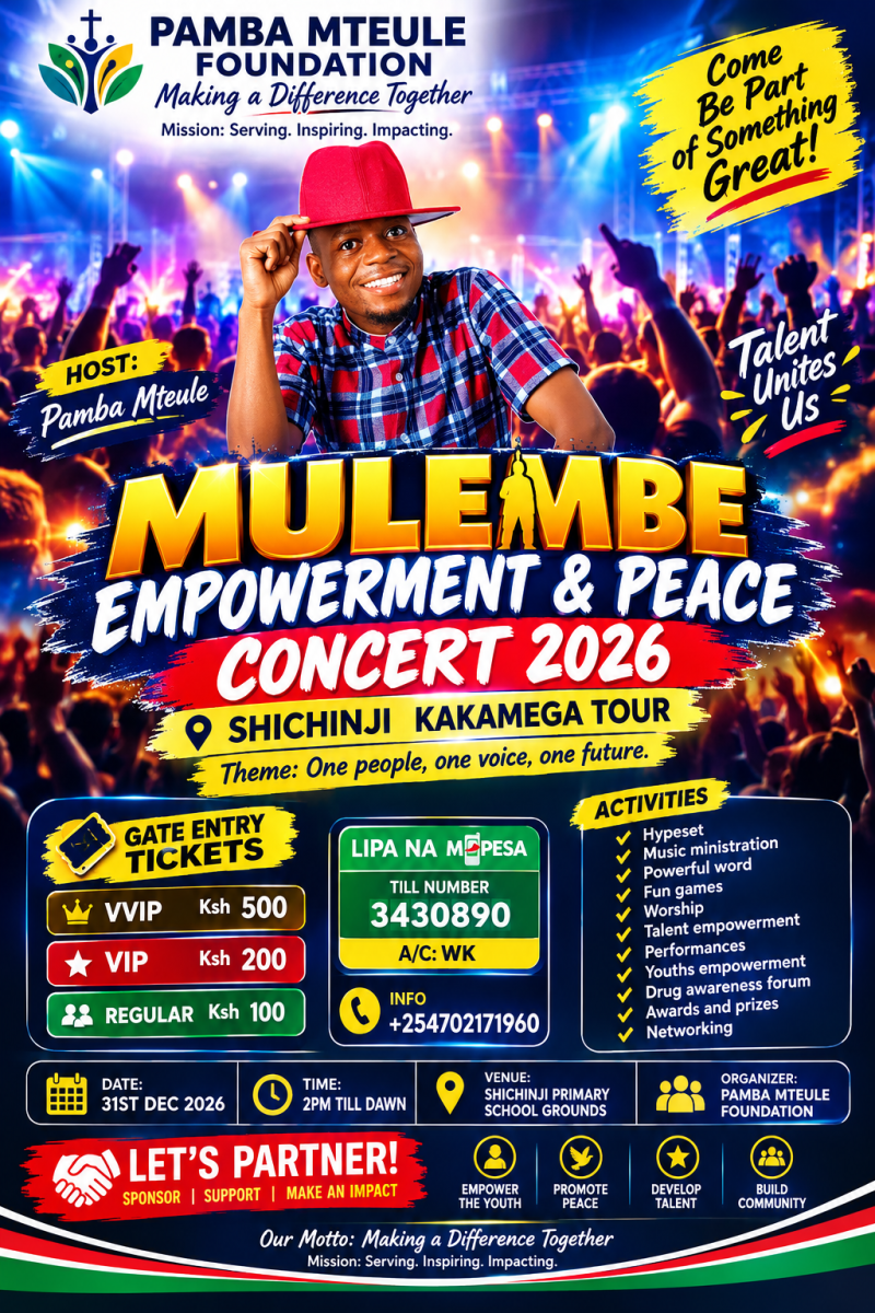 MULEMBE EMPOWERMENT & PEACE CONCERT 2026 - Buy tickets on Pata Ticket